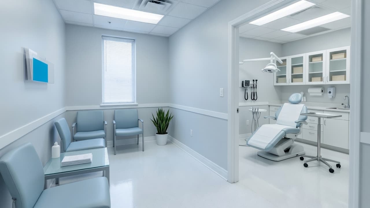 Sterile clean medical or dental clinic in Mississauga after professional healthcare cleaning