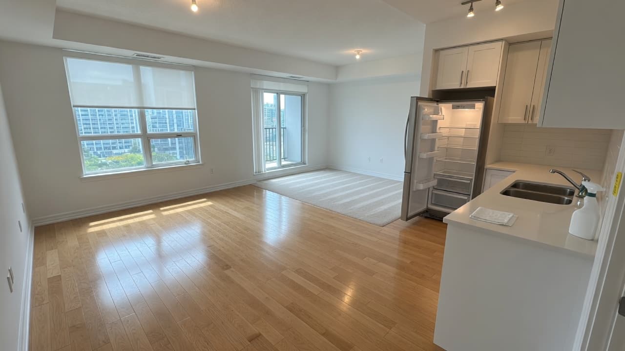 Spotless empty GTA condo ready for new tenants after professional move-out cleaning by Pro City Maids