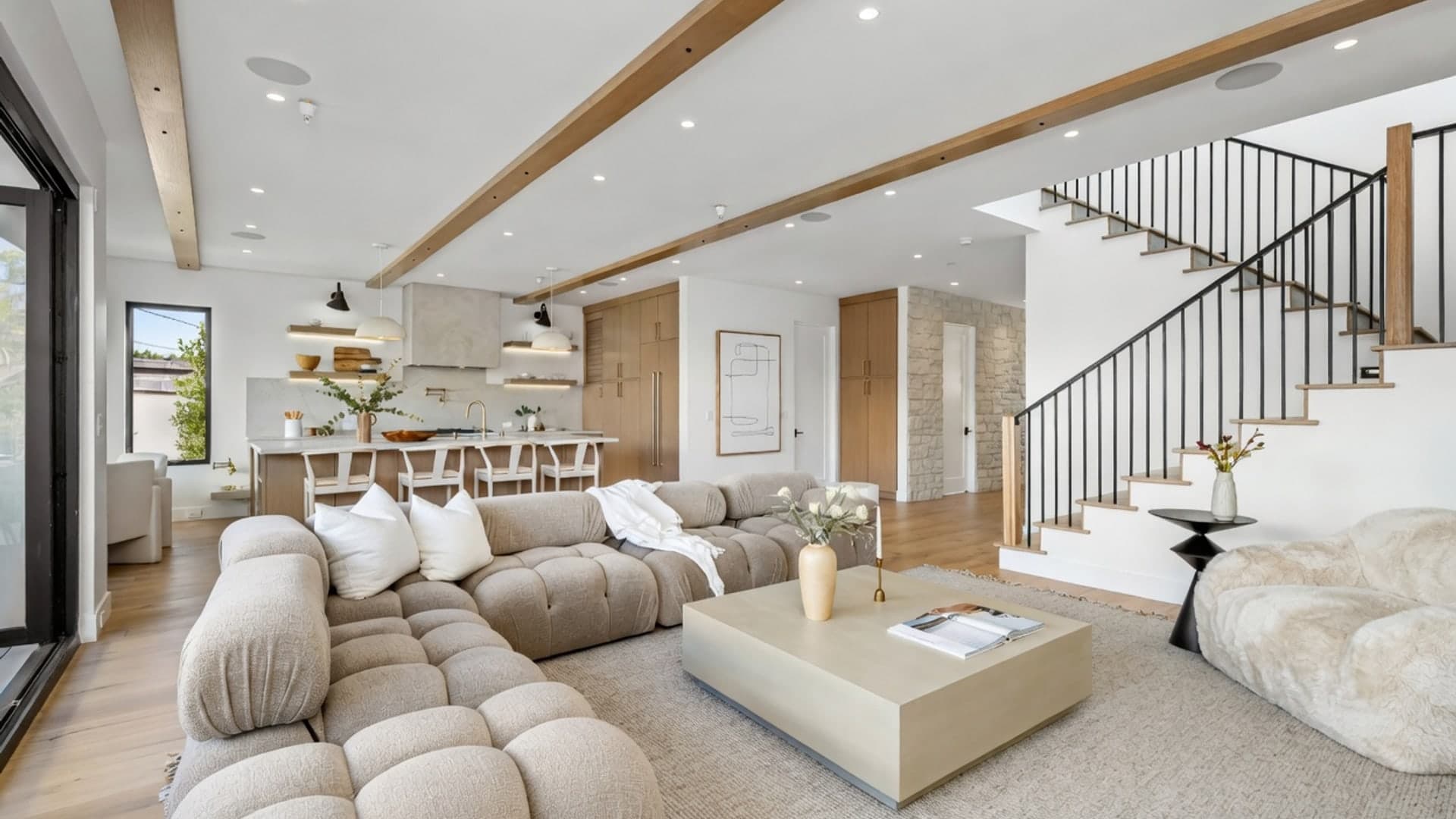 Freshly cleaned GTA living room staged and ready for real estate listing photos, Pro City Maids