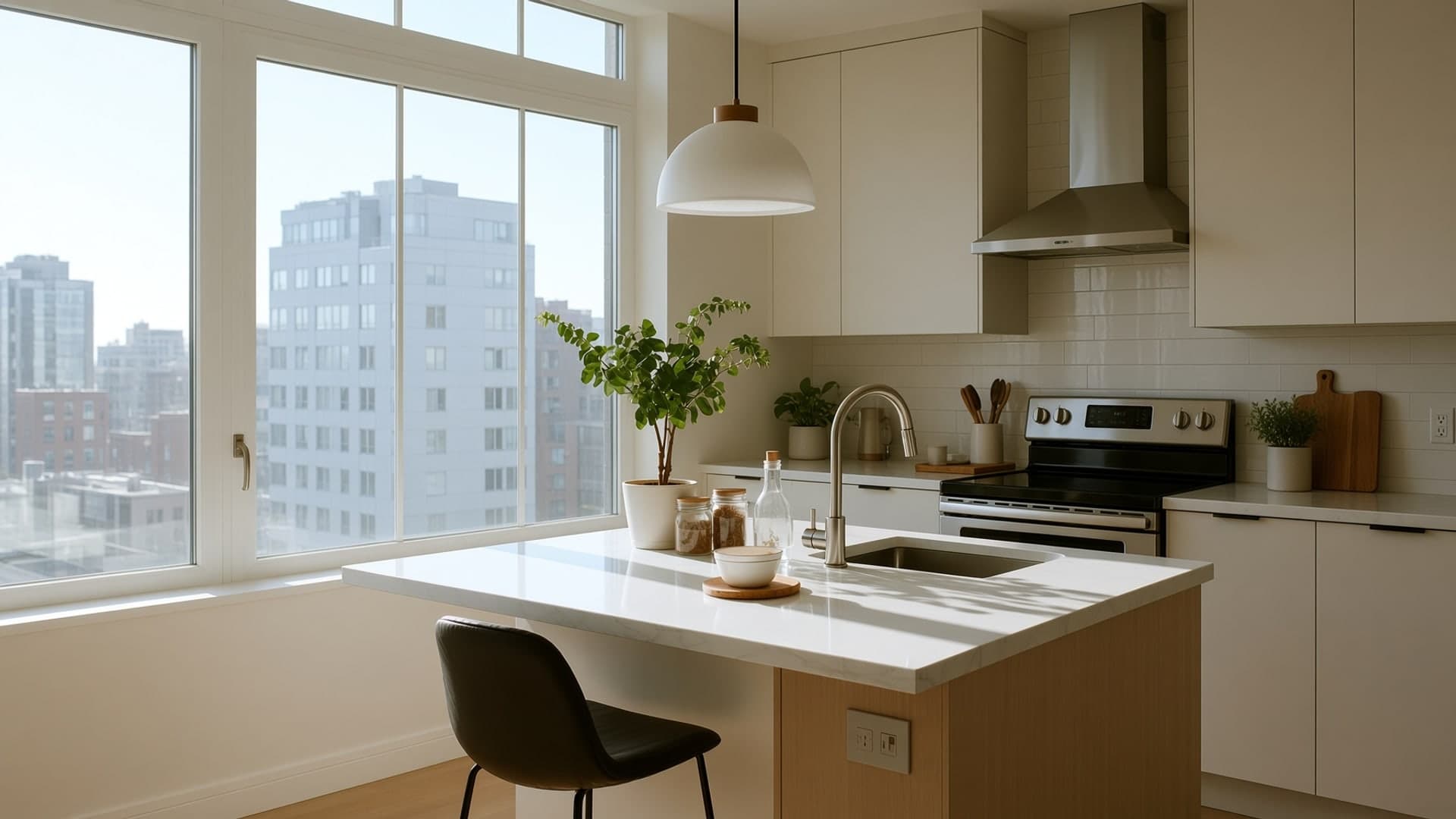 Toronto kitchen after a professional house cleaning by Pro City Maids