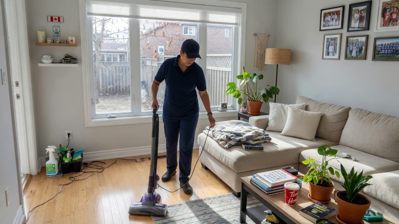 Professional residential cleaning in a bright Toronto family home in Leaside after service by Pro City Maids - GTA homes